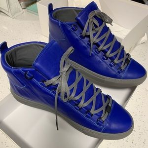 Balenciaga Arena Nappa Lissa Bleu Electrique Sneaker FLASHSALE>